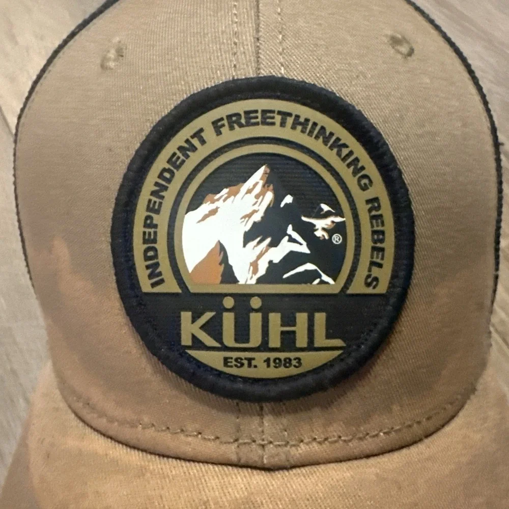Independent Freethinking Rebels Kuhl Trucker Hat Brown OS Adjustable Mesh Back‎